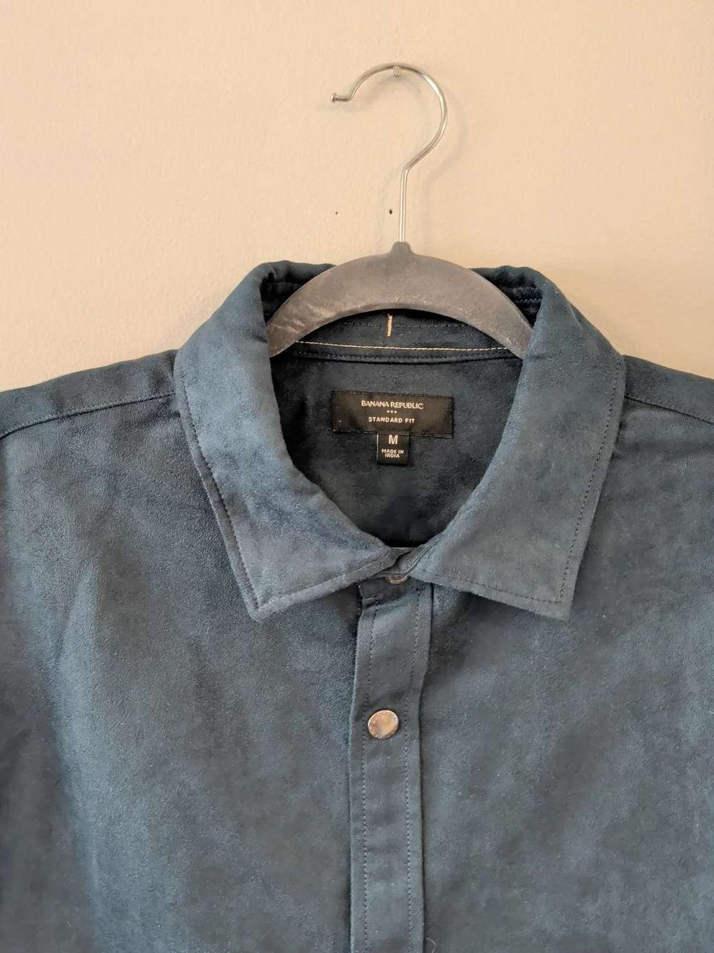 Banana Republic Dark Teal Button-Up Shirt Jacket
